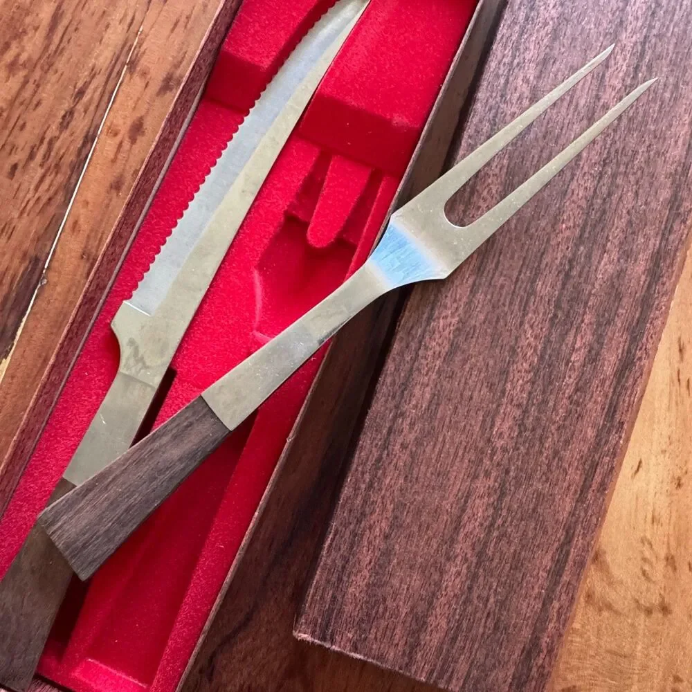 MCM Burnco Rose Wood Handle Stainless Steel 